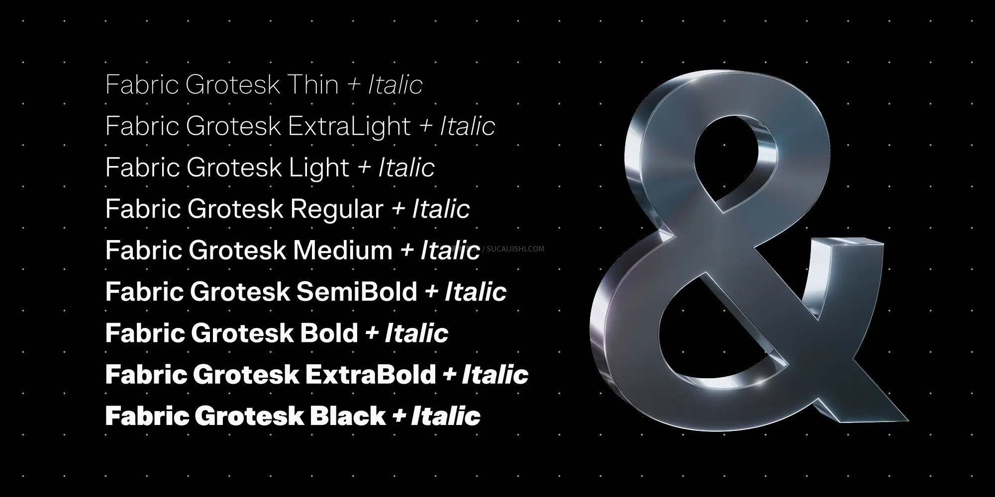 Fabric Grotesk 经典瑞士现代风无衬线字体